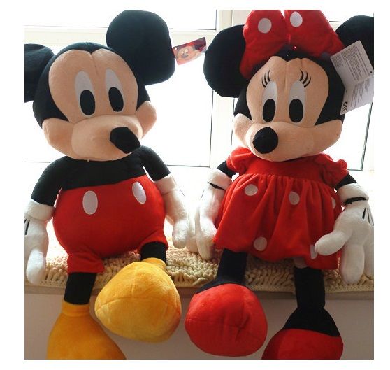 Mickey e Minnie casal 70 cm vermelho